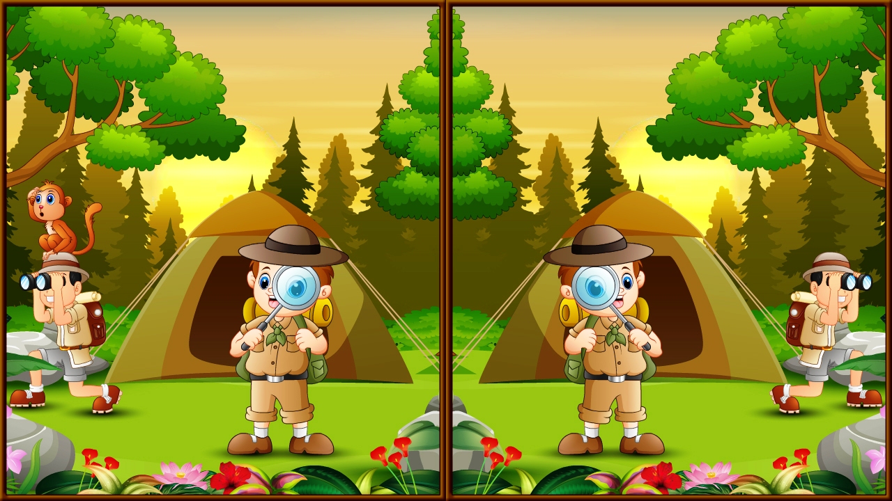 Image Spot 5 Differences Camping