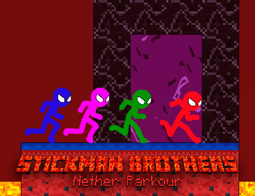 Stickman Brothers Nether Parkour